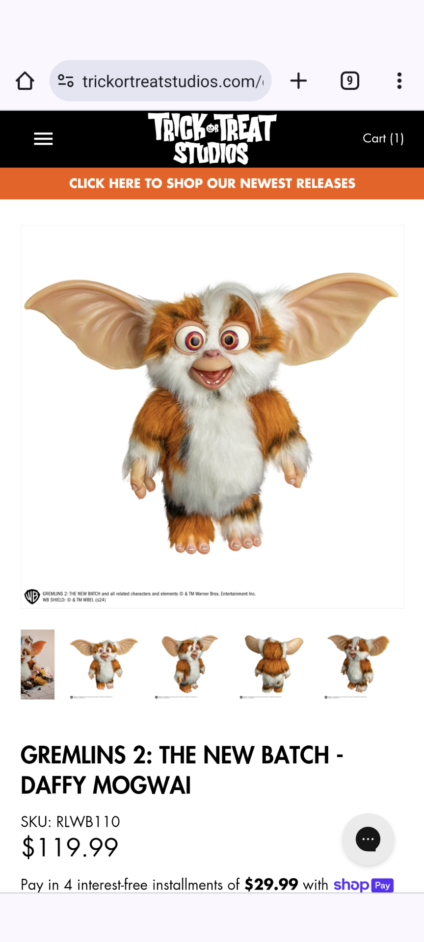 Trick or Treat Studios Gremlins 2 props | Collector Freaks