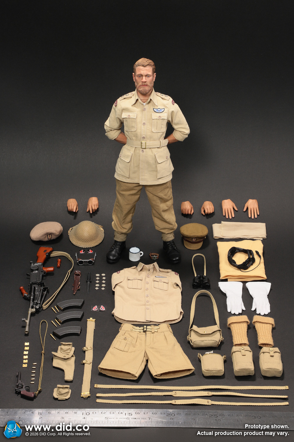 1/6 DID K80197 WWII British SAS Special Forces Colonel – Alan